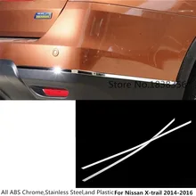 Для Nissan X-trail xtrail T32/Rogue задний бампер Защита угловая отделка рамка край доска нержавеющая сталь 2 шт