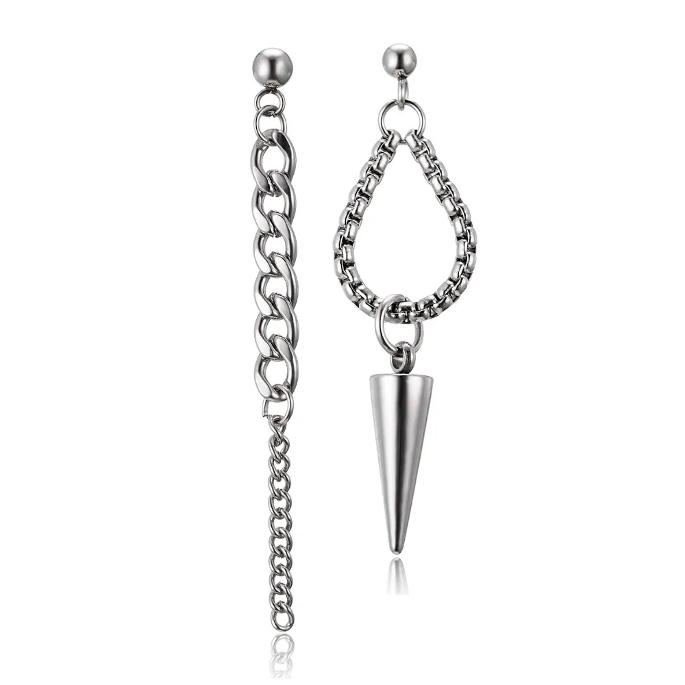 

1pc Korean Fashion Jewelry Geometric Long Tassel Earrings For Women Brincos Leaf Chain Earrings Men Korean Singer Ear Jewelry