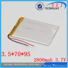 Новинка 2800 мАч литий-ионный аккумулятор для планшетного ПК 7,8, 9 дюймов планшетный ПК ICOO 3,7 в полимерный литиевый аккумулятор высокого качества