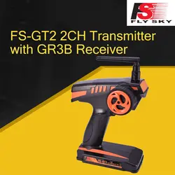 FlySky GT2 FS-GT2 2,4 GHz 2-х канальный пульт дистанционного управления с GR3E приемник для RC автомобиль грузовик гусеничный Джип Лодка