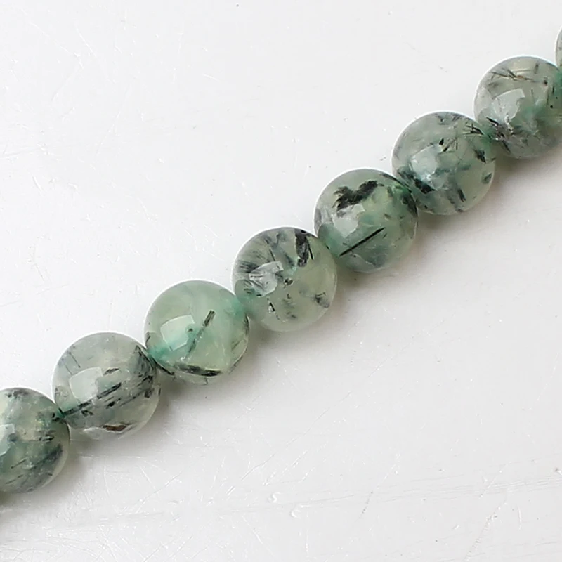 

Natural 4mm/6mm/8mm/10mm Round Loose Prehnit e Beads Strand 15.5'' Undyed Semi-precious Gem Stone for DIY Making Jewellry