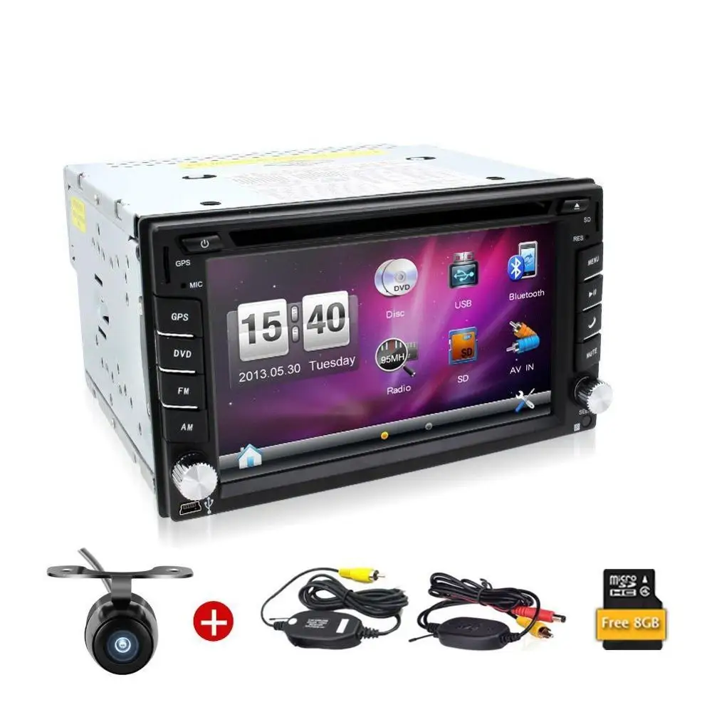 Top Wireless Backup Camera included!6.2 Inch Double DIN Car Stereo GPS Navigation in Dash Vehicle Dvd Player Touch Screen Autoradio 0 Top Wireless Backup Camera included!6.2 Inch Double DIN Car Stereo GPS Navigation in Dash Vehicle Dvd Player Touch Screen Autoradio 0
