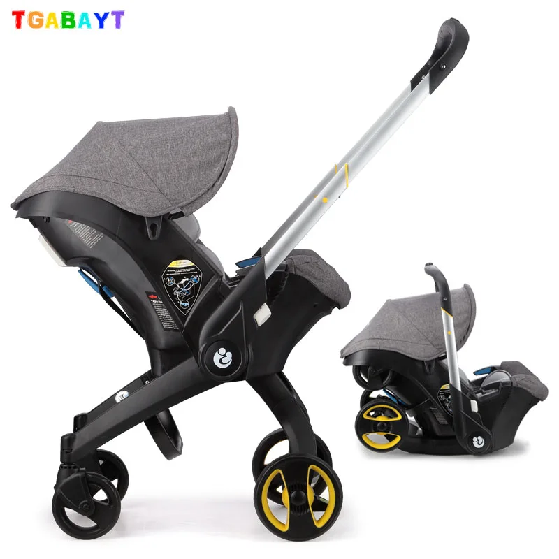 

2019 New Stroller baby basket safety seat 4 in1 newborn car carrier can sit lie down umbrella children cochecito bebe fast ship