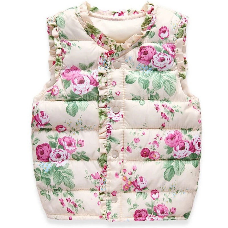 GirlsOuterwear 2018 Girls Kids Vests Children's Down Cotton Warm Vest
