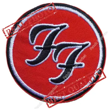 

3" FOO FIGHTERS Patch Music Band Embroidered LOGO Iron On Emo Goth Punk Rockabilly badge emblem fan art Music Festival