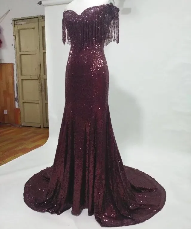 tassels sequin dress