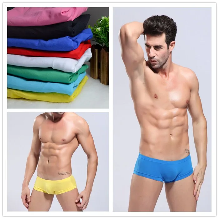 

cotton mens tight boxer underwear panties cotton low-waist men's trunk men's fashion boxer shorts
