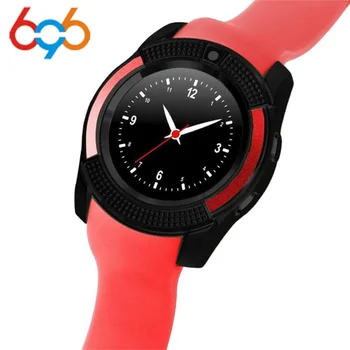 

696 V8 Waterproof Smart Watch Bluetooth Smartwatch Touch Screen Wrist Watch with Camera SIM Card Slot Smart Watch