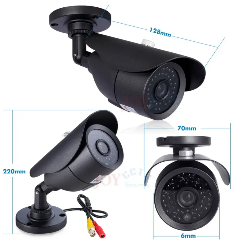 JORANK CCTV 4CH CCTV система 1080 P HDMI видео наблюдения DVR комплект с 4 шт. 1280TVL 720P система камер домашней безопасности
