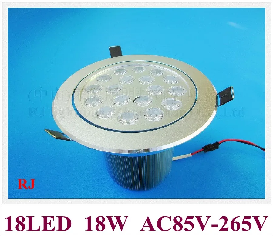 

high power LED recessed ceiling spot light lamp 18W LED down light downlight LED ceiling light 18W AC85-265V free shipping