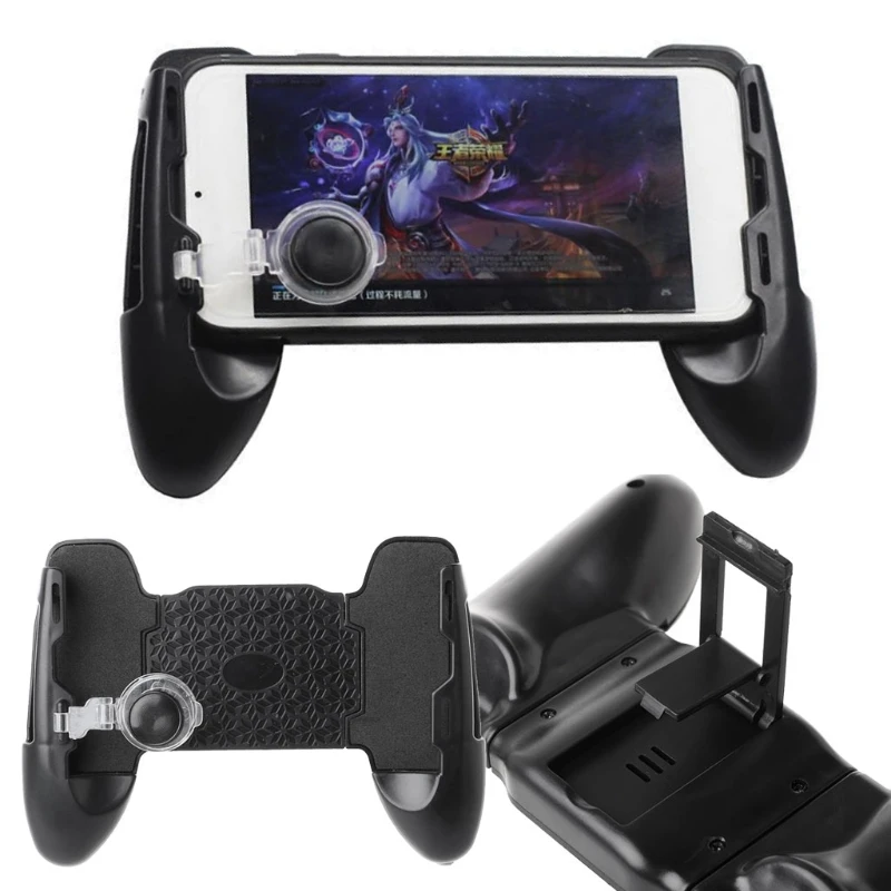 

Black 3 In 1 Universal Smart Phone Game Joystick Controller Holder Grip Stand Bracket