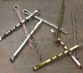 

55mm Bobby Hairpins Blanks Hair Clip Lady's Hairpin Jewelry Making DIY Findings Wholesale