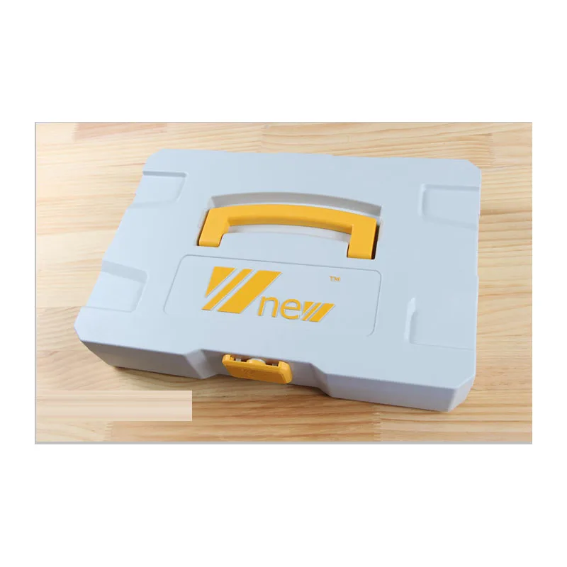 

Tool Box Portable Storage Carry Case Toolbox 37x26x7cm Perfectly for Dowelling Jig Kit Woodworking tool Stackable Hardware boxes