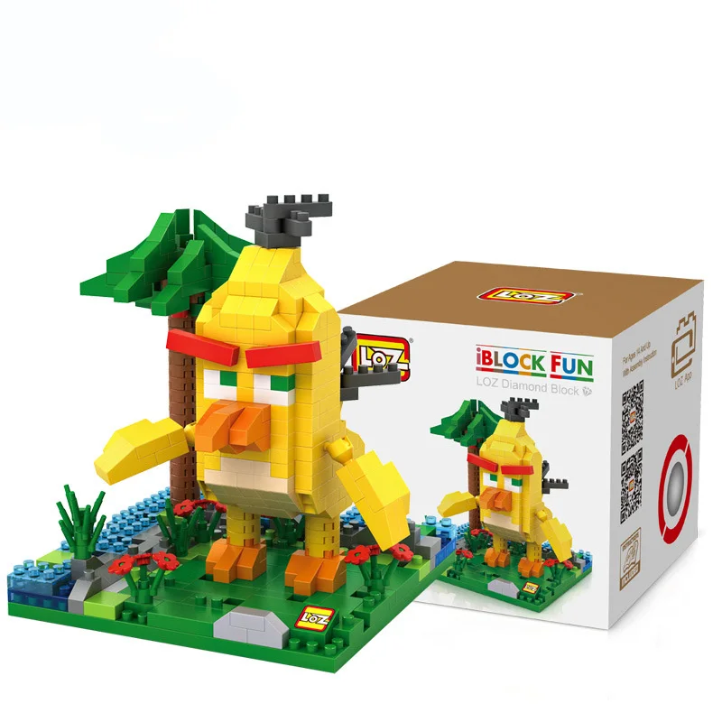 LOZ Birds Фильм красные блоки Строительные кирпичи игрушечные фигурки Детские