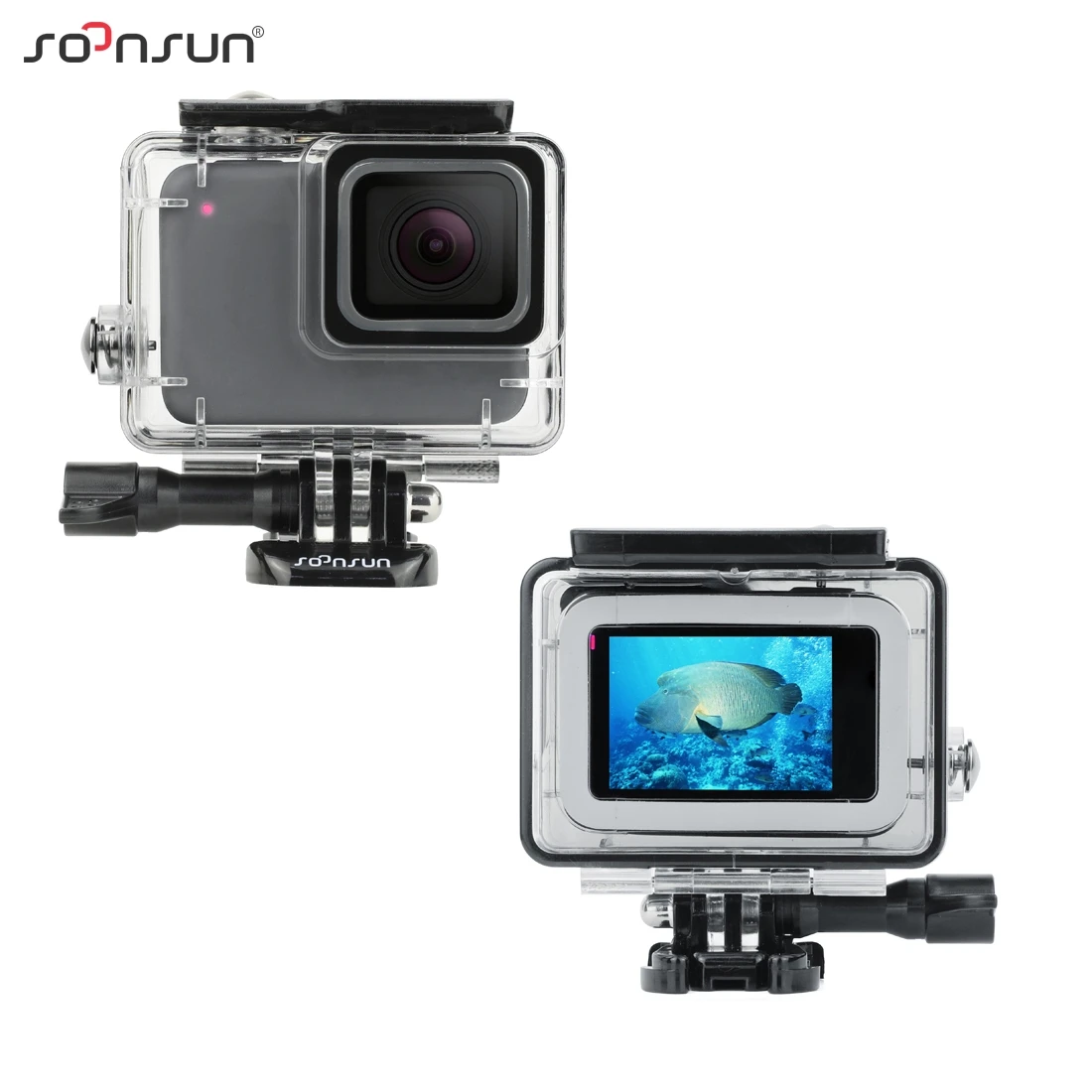 Водонепроницаемый чехол SOONSUN 45 м для подводной съемки защитный GoPro Hero 7