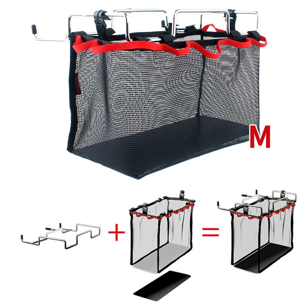 

Picnic Portable Camping/Barbecue Kitchen Utensils Storage Bag Organizer With Iron Rack Mesh Outdoor