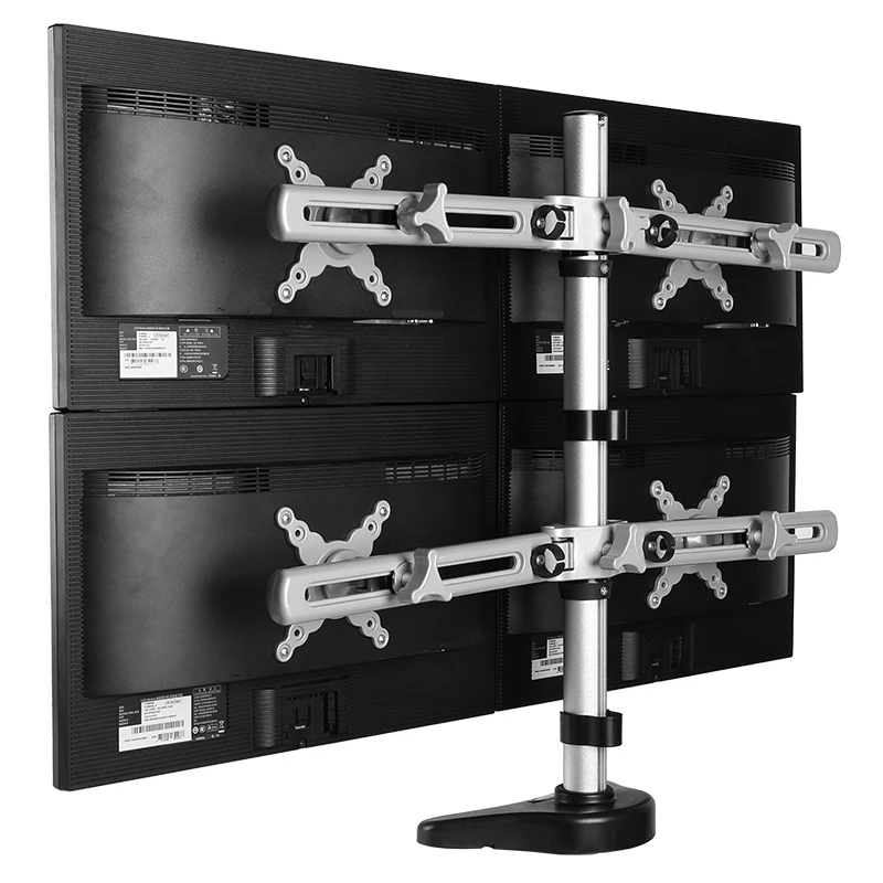 Desktop Quad Screen Monitor Mount Holder Multi LCD Computer Mount