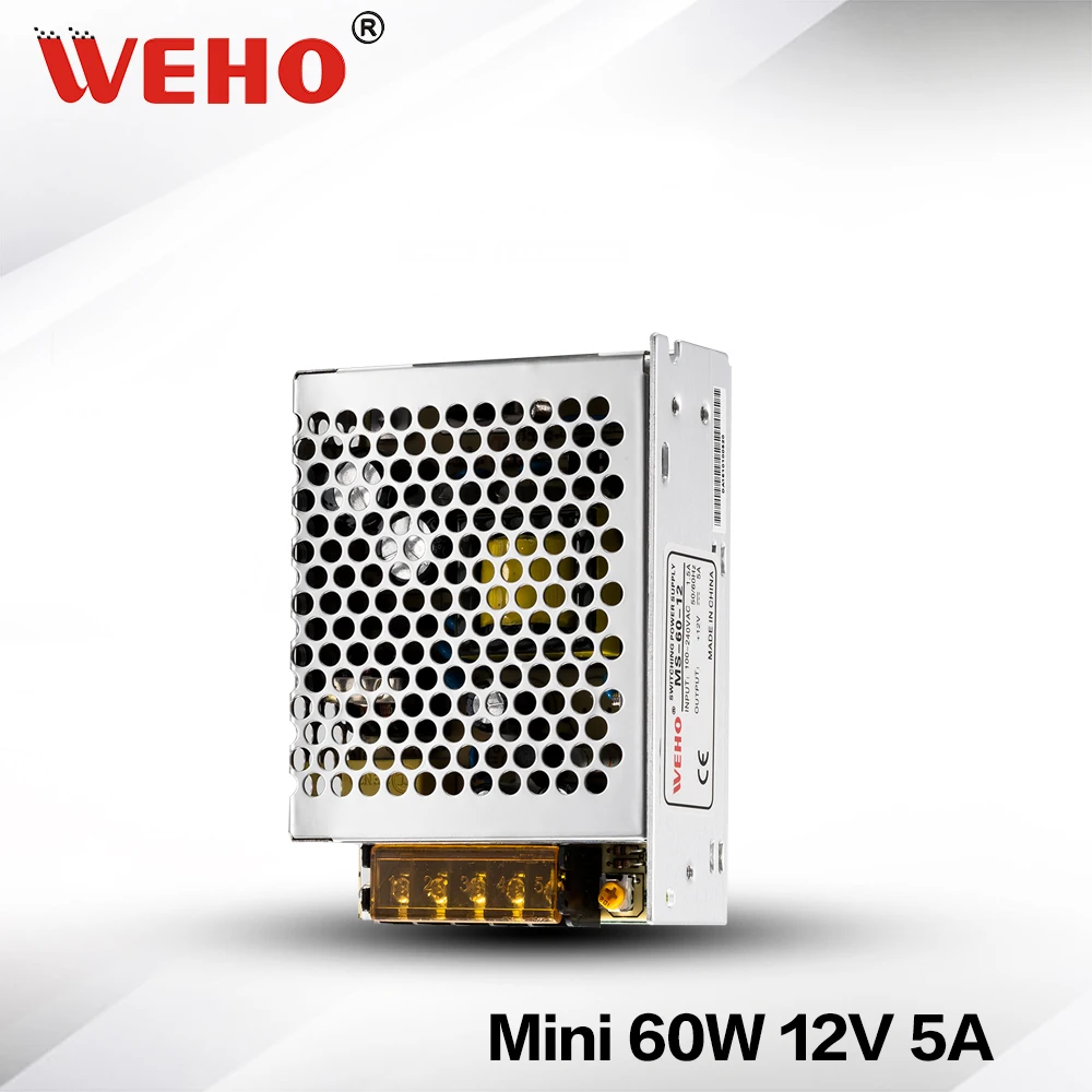 MS-60-12) Мини размер 60w 12v 5a импульсный источник питания 60W 12v dc cctv источник питания