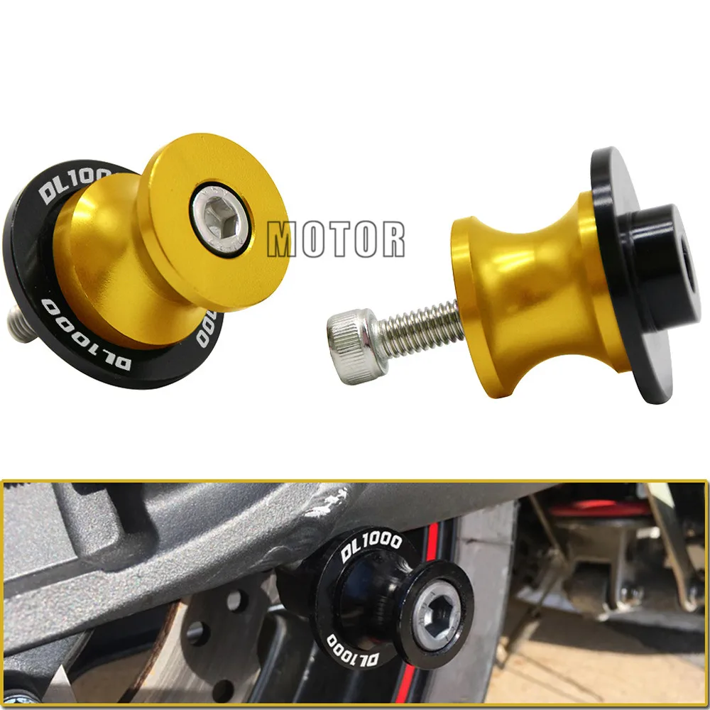 CNC мотоциклетные слайдеры Swingarm катушки 8 мм для Suzuki DL1000 V дополнительный 2002 2014