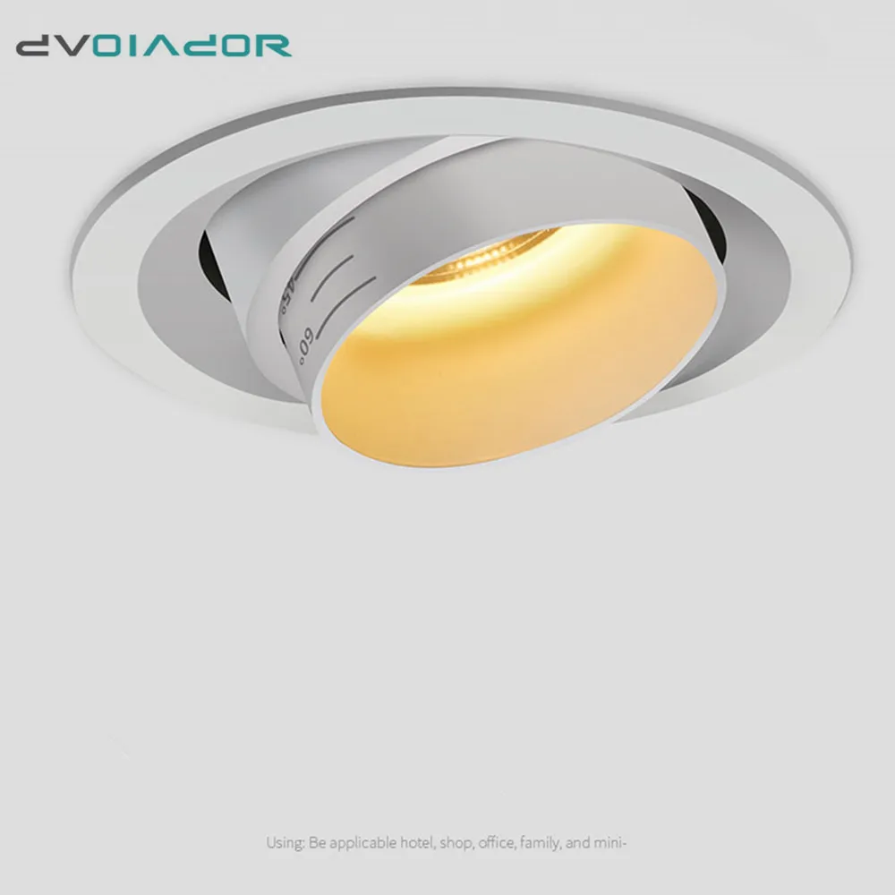 

NEW embedded ceiling lamp Dimmable LED spot lights 5W 10W 15W Stretchable COB Downlight Background Light for Foyer Living Room