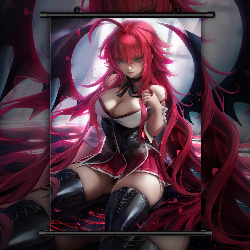 Школьная DxD Rias Gremory аниме Манга настенный плакат прокрутка|Рисование и