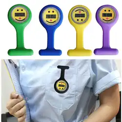 Популярные часы для медсестры карман размеры улыбка цифровой спецодежда медицинская доктор электронная брошь силикон Медсестра часы