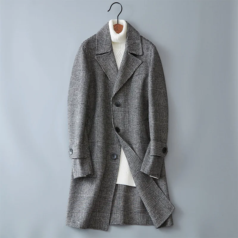 2017 Winter new style Men's fashion thicken trench coat jacket Men's casual windbreaker woolen coats men overcoat 2017 Winter new style Men's fashion thicken trench coat jacket Men's casual windbreaker woolen coats men overcoat