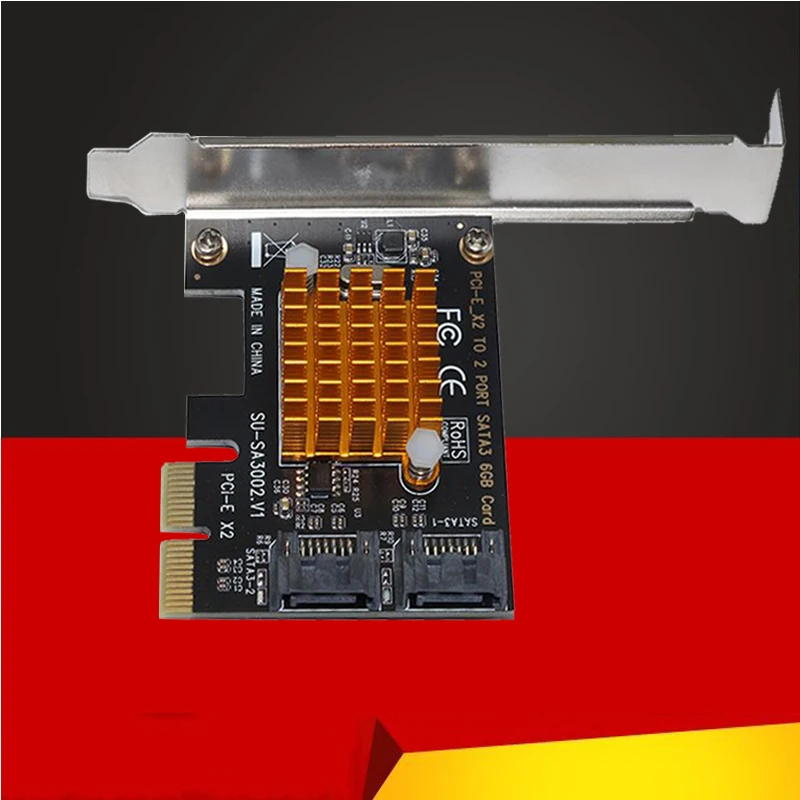Плата расширения для интерфейса SA3002 ASM1062 PCI E к SATA 3 0 6GSATA3.0 карта жесткого