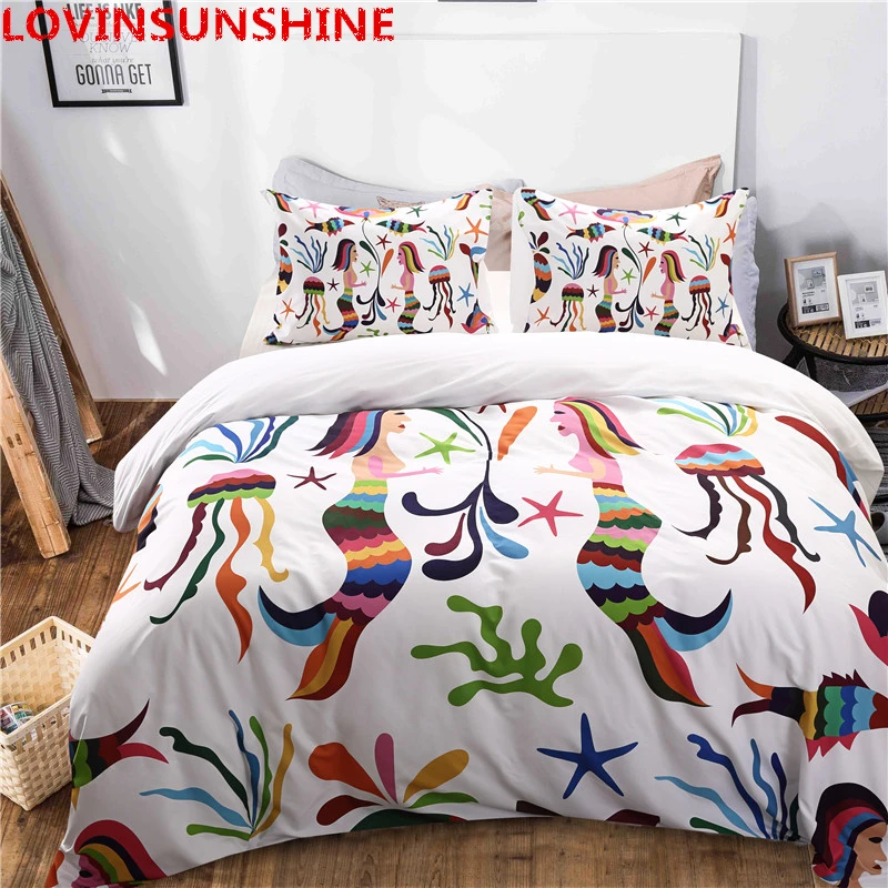 Girl White Bedding Set Cute Cartoon Women S Bed Covers King