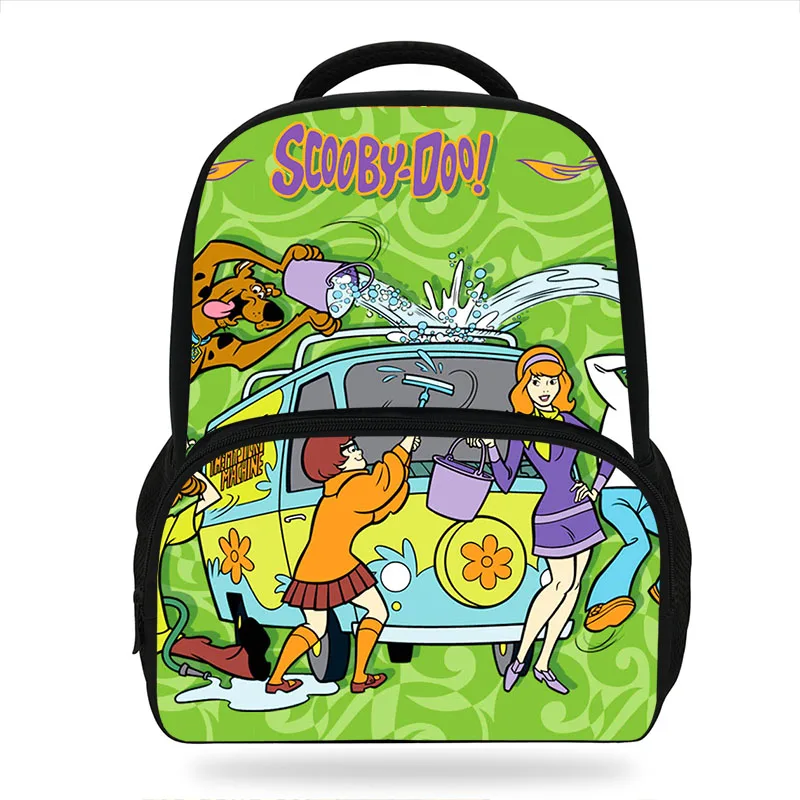 14 дюймов Popluar Scooby Doo Mystery Machine Печатный школьный рюкзак для детей мультяшная