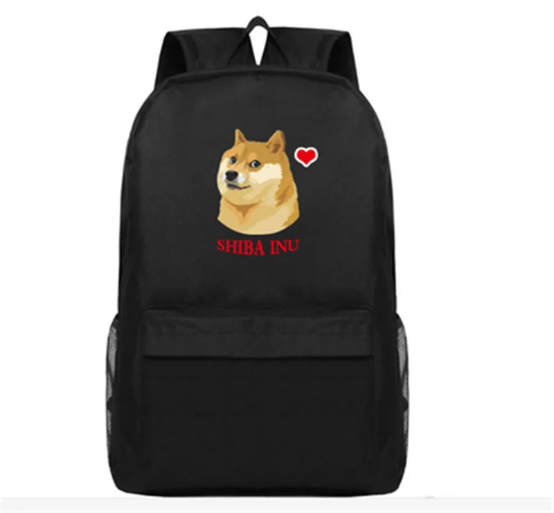 Shaba Inu прекрасный Muco Dog Corgi Doge рюкзак USB Сумка дорожная школьная сумка USB модная школьная Повседневная сумка для ноутбука подарки