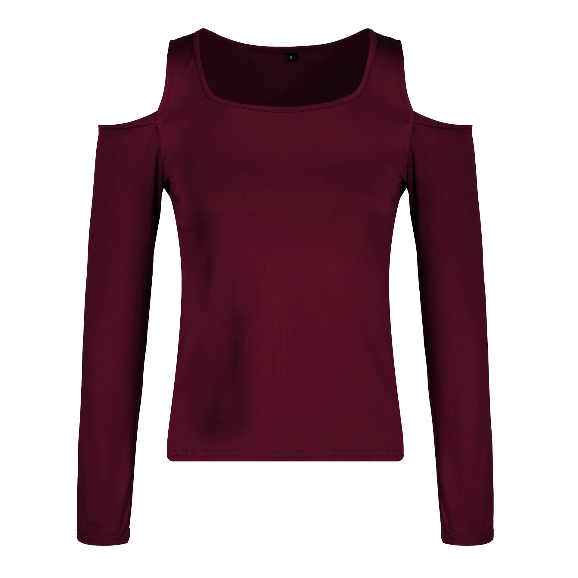

Elegant Women's Tops Ladies Holiday Summer Off Shoulder Sexy Fashion Long Sleeve Party Square Neck Tops