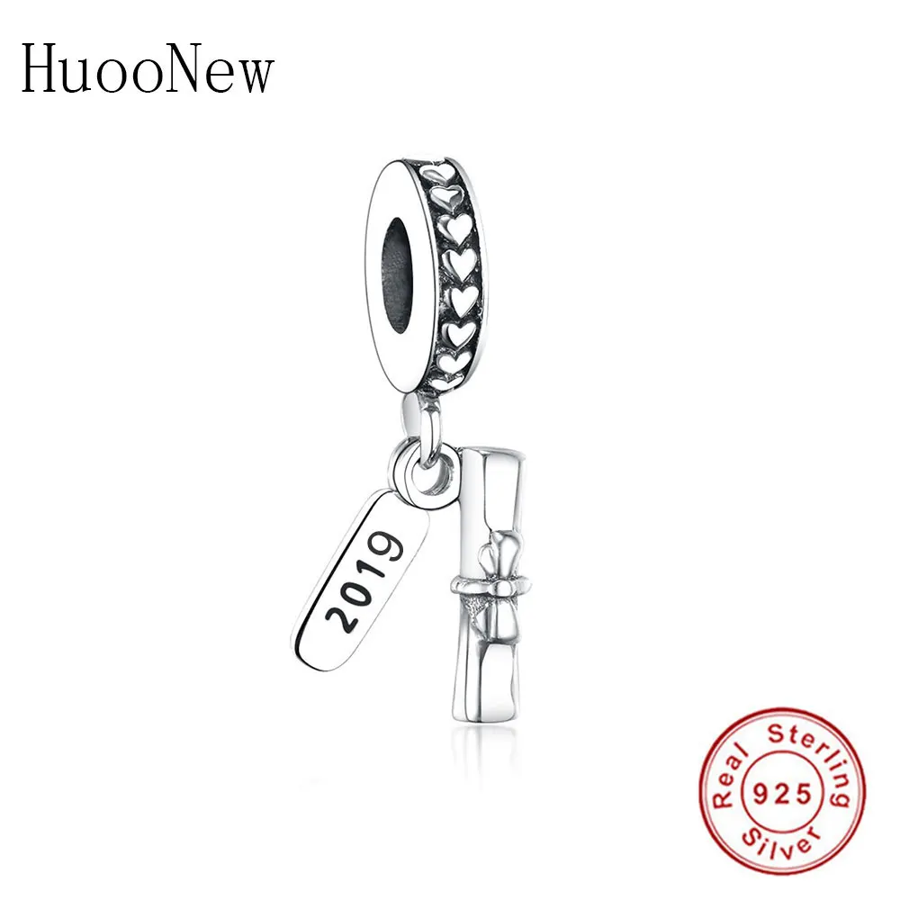 

2019 Autumn Graduation Gift Dangle Fit Original Pandora Charms Bracelet Lucky Book Pendant S925 Sterling Silver Jewelry Berloque