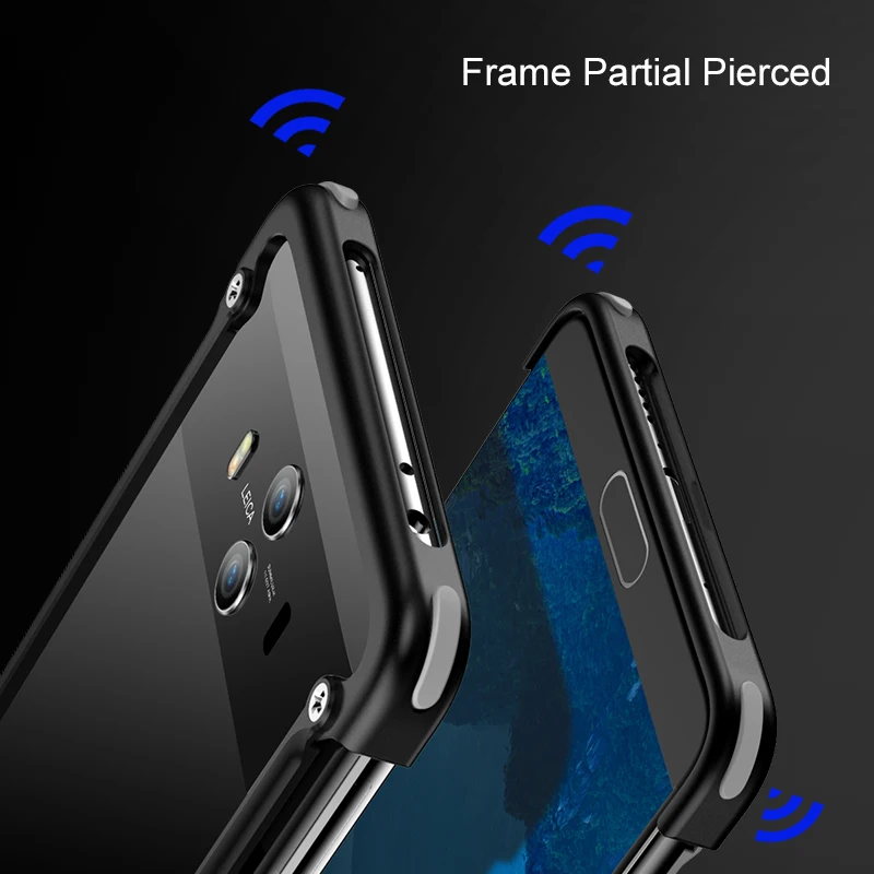 OATSBASF подушка безопасности металлический корпус для Huawei Mate 10 Pro Чехол