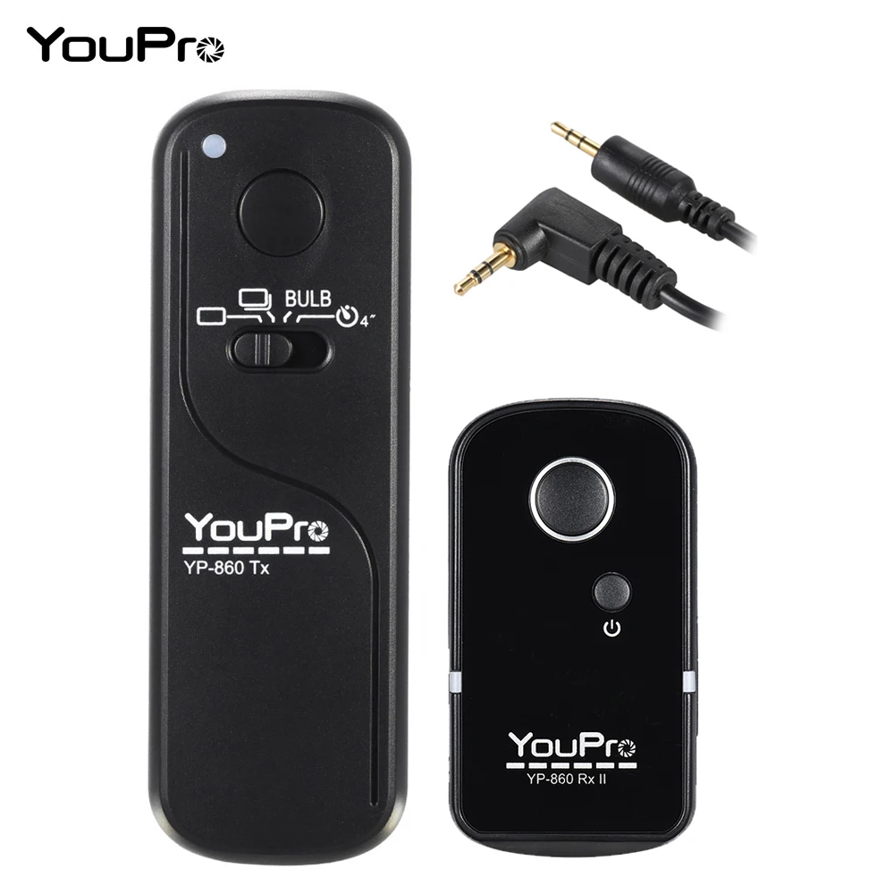 

YouPro YP-860 E3 16 Channels 2.4G Wireless Remote Control Shutter Release Transceiver for Canon Pentax Samsung Contax DSLR Cam