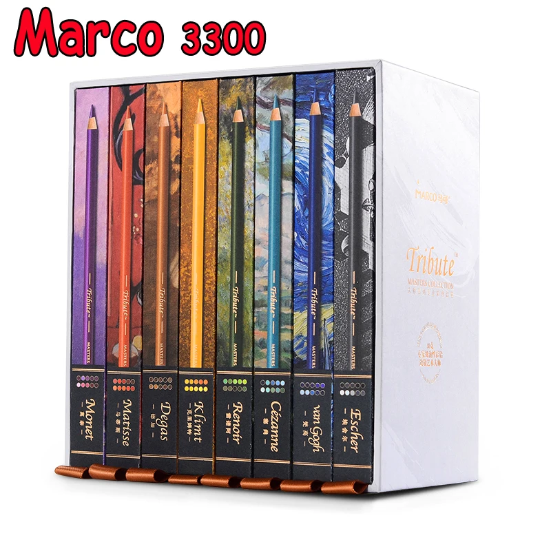 

Marco Master Series Oily Colored Pencil lapis de cor Professional 80CB Artist's Color For Drawing Painting Gift D3300