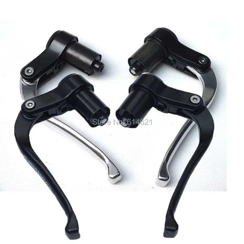 

CANSUCC universal cycling road track bike TT Triathalon Bar End Brake Lever Alu Fixie fixed gear bicycle side pull brake 22.2mm