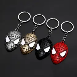 Марвел Супер Герой Мстители Железный человек паук маска брелок игрушки Винтаж Мода эмаль металлическая сумка подвеска брелок chaveiro