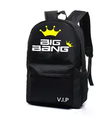 KPOP BIGBANG hombro moda GD salvaje mochila con tapa TVXQ una de tipo mochila bolsa viaje mochila