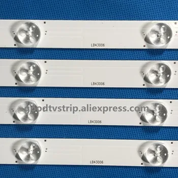 

LED Backlight strip 10 lamp For Changhong 43" TV LED43D7200I SVJ430A07 Rev07 R L type LB-C430F14-E1-L-G1-SE1 SE2