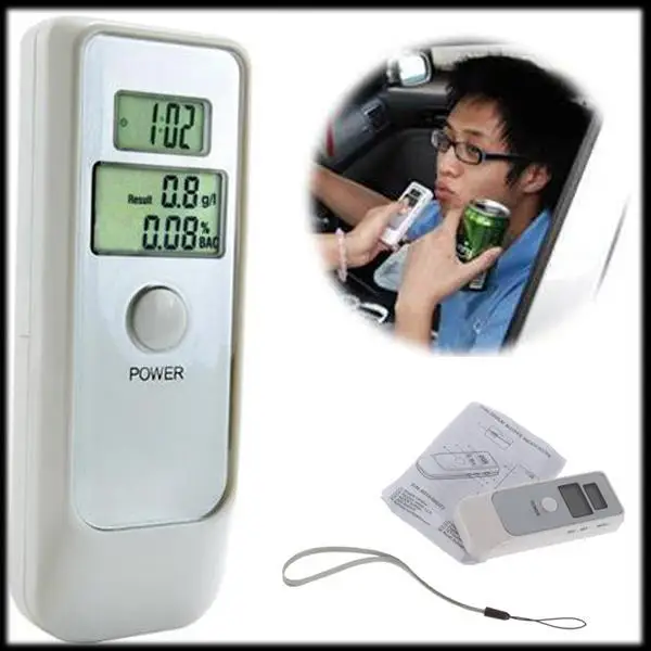 by DHL or EMS 100 pieces Portable alcohol tester breathing type testing