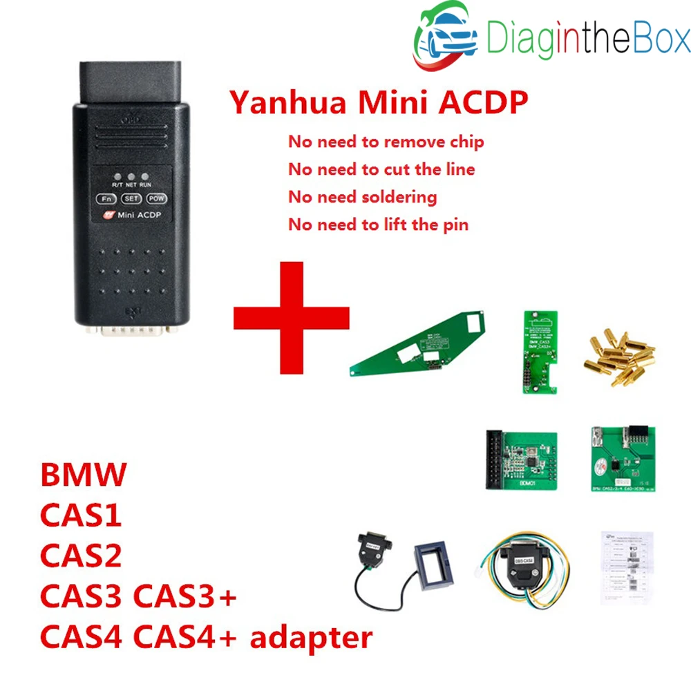 Yanhua Mini ACDP для BMW CAS FEM BDC key program без пайки Новый YANHUA programming master|Считыватели кодов и
