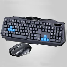 1 Набор прочных модных красочных эргономичных беспроводных черных клавиатуры мыши комбо для офиса и дома и компьютера и Gam