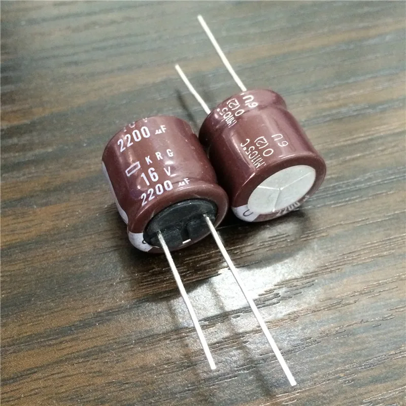 10 шт. 2200 мкФ 16В NIPPON NCC KRG серии 16х15 мм низкопрофильный алюминиевый