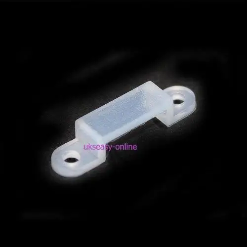 

LED Silicon Mounting Brackets 10mm 0.39 inch for Waterproof LED Strip Lights fixtures