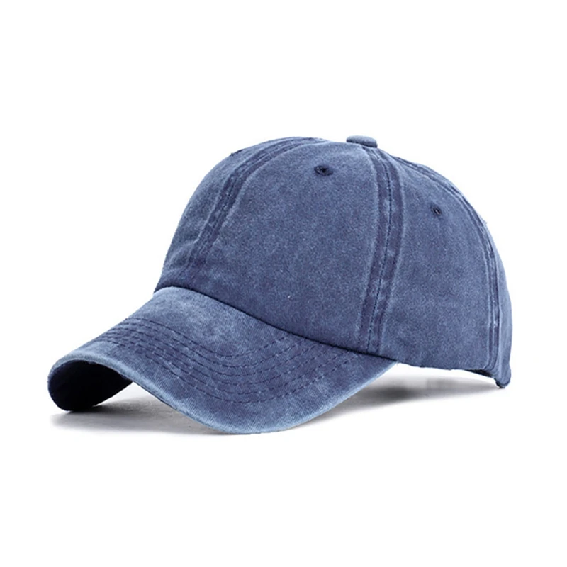 Бейсбольная кепка цветная однотонная промытая хлопковая Регулируемая Задняя портативная шапка с отверстием для хвоста головные уборы уличные спортивные шапки для туризма