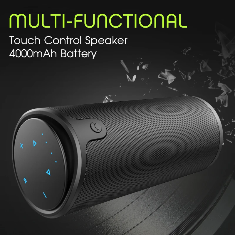 ZEALOT S8 HiFi 3D стерео Беспроводная bluetooth колонка с сенсорным управлением AUX TF карта