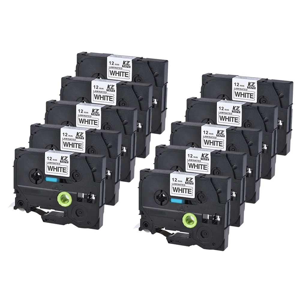 10pcs 3D Printer Ribbon Laminated Label Tape Compatible for Brother P