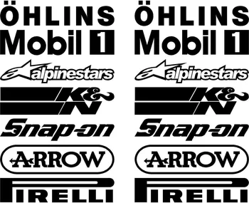 

14 X Belly Pan Fairing Sponsor Logos In Other Colours Available 20cm/Each