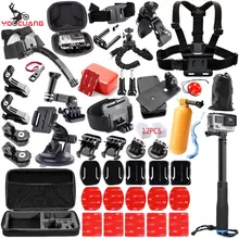 YOOCUANG for Gopro hero 5 accessories set for gopro hero 5 4 3 kit mount for SJCAM SJ4000 / xiaomi yi xiaomi 2 4K camera Y18